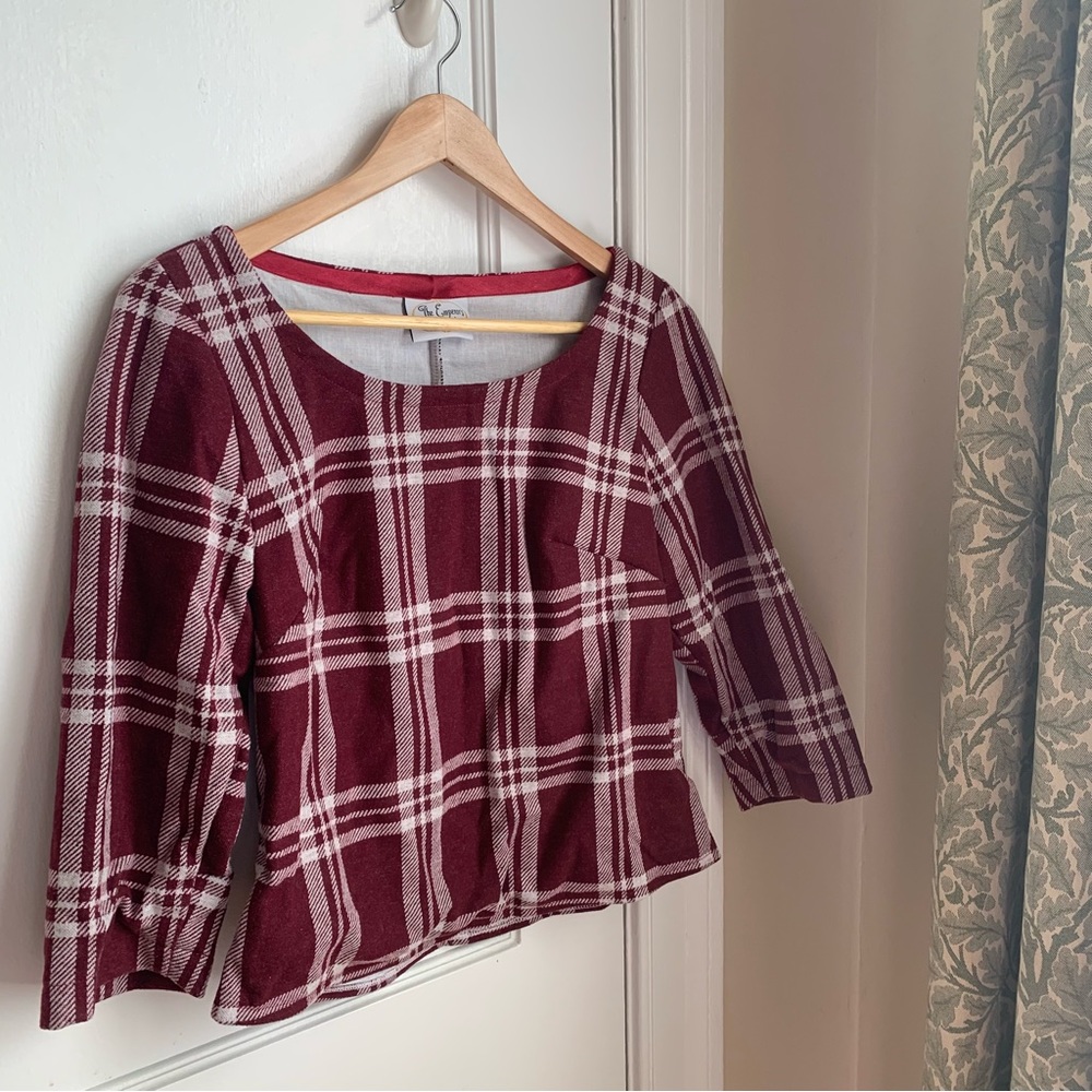 Handmade plaid top